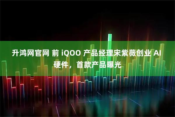 升鸿网官网 前 iQOO 产品经理宋紫薇创业 AI 硬件，首款产品曝光