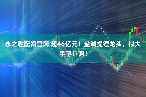 永之胜配资官网 超46亿元！盐湖提锂龙头，拟大手笔并购！